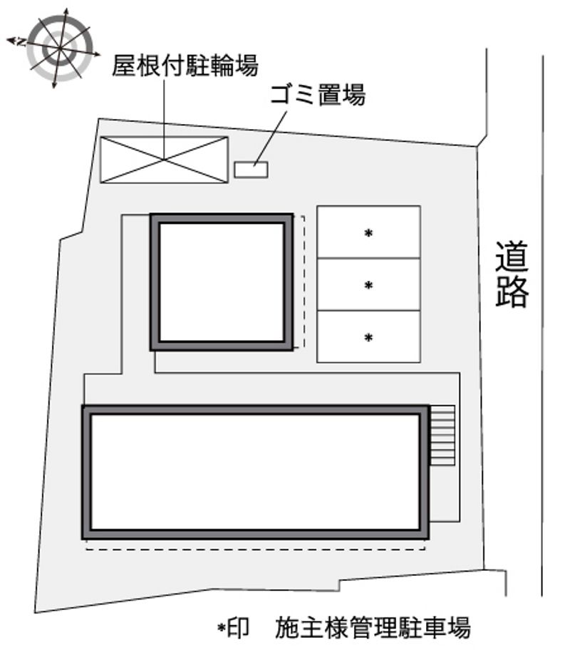 レオパレス松本中央 配置図