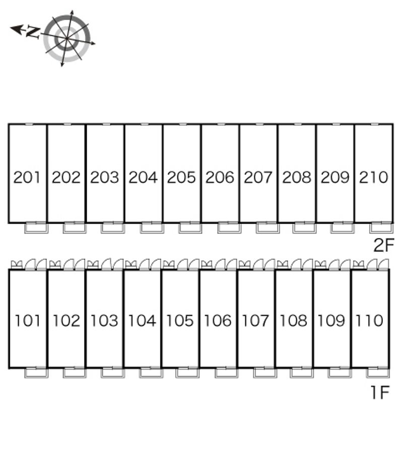 レオパレスそらまめ 間取配置図