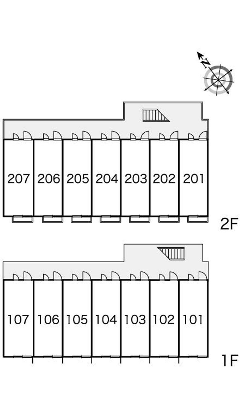 レオパレスドマーニ 間取配置図