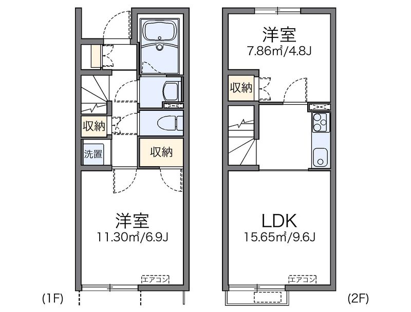 レオネクストサンシャイン岩室 間取図