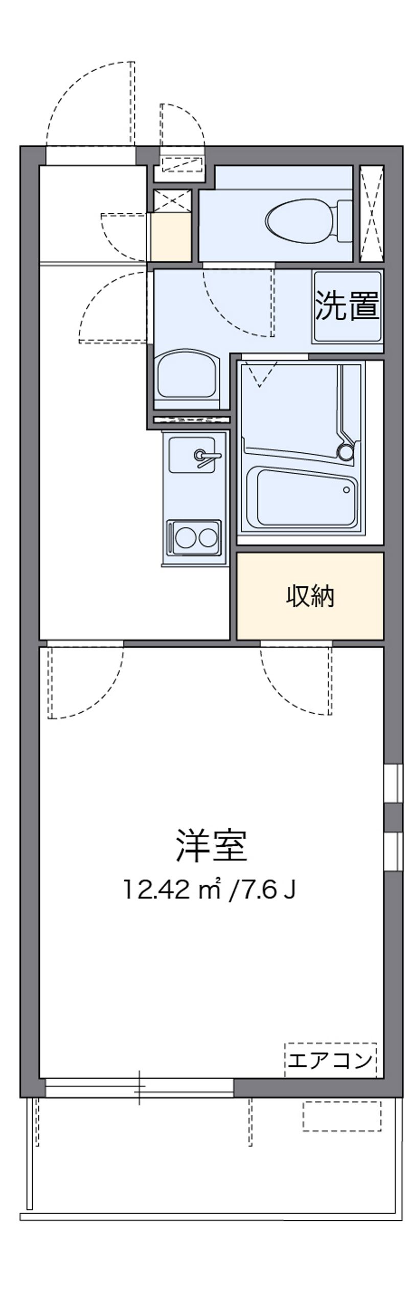 クレイノＳＡＳＡＬＡ 間取図