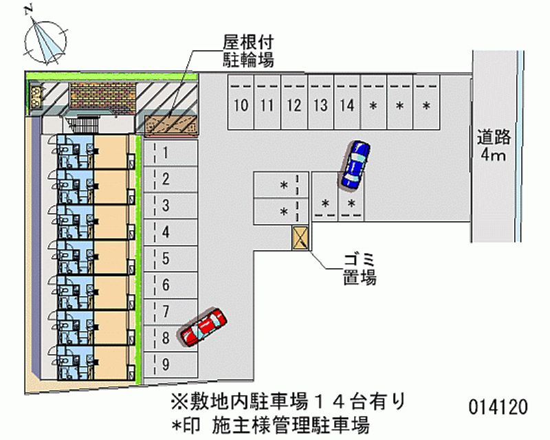 レオパレスミレニアムＭ 月極駐車場