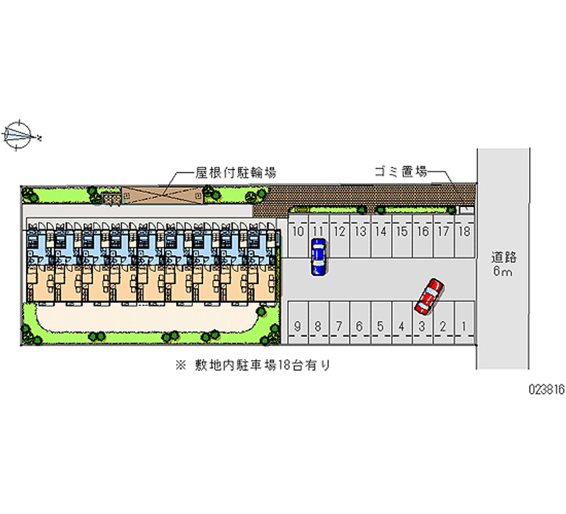 レオパレスドミール宮内 月極駐車場