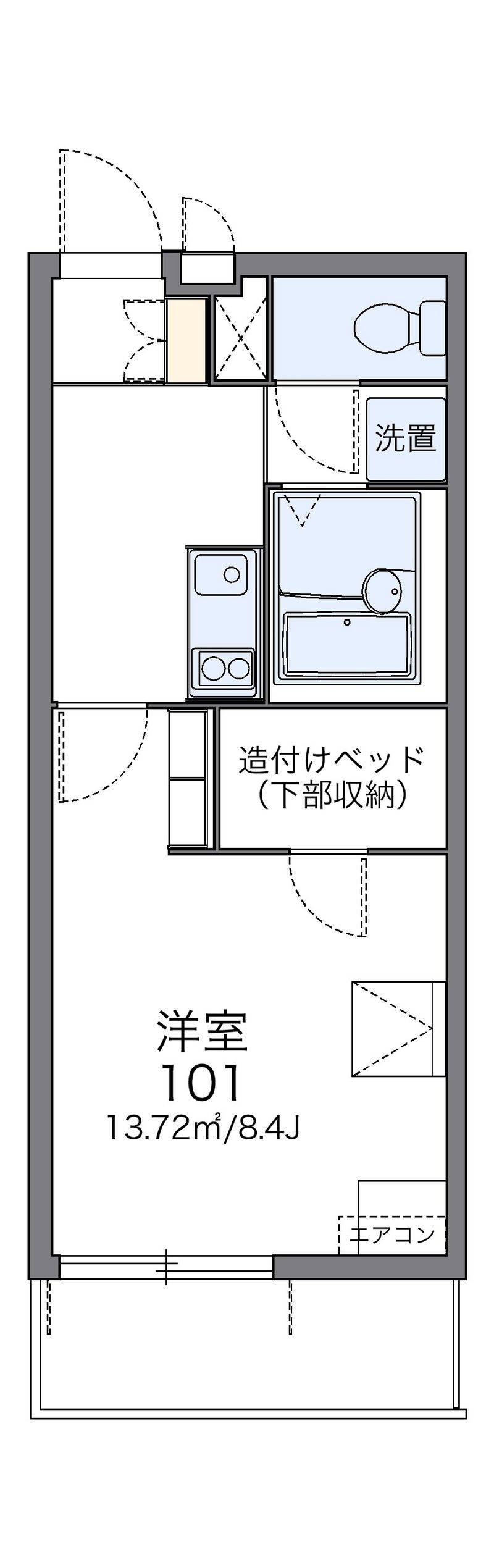 レオパレスＫ 間取図