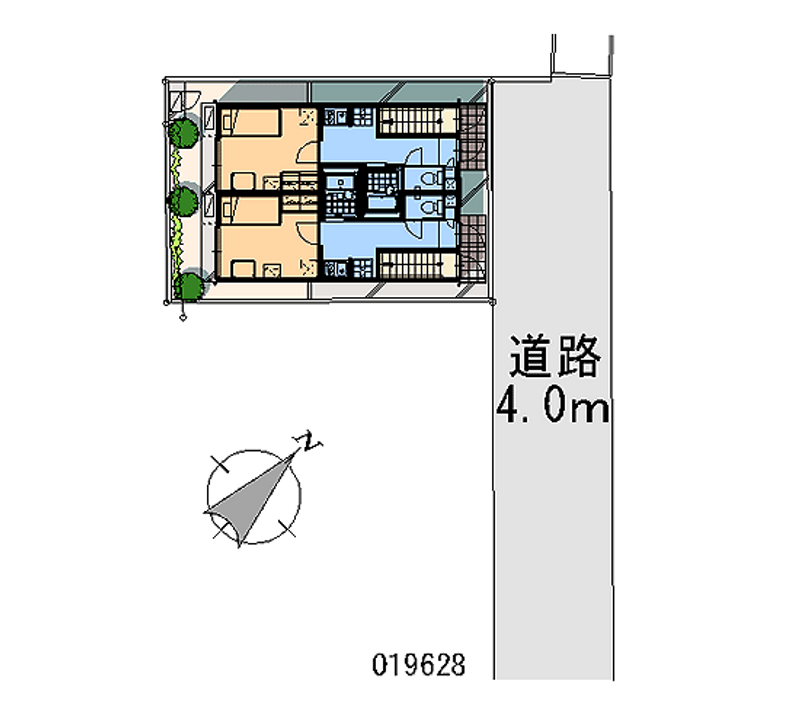 レオパレスＢ 区画図