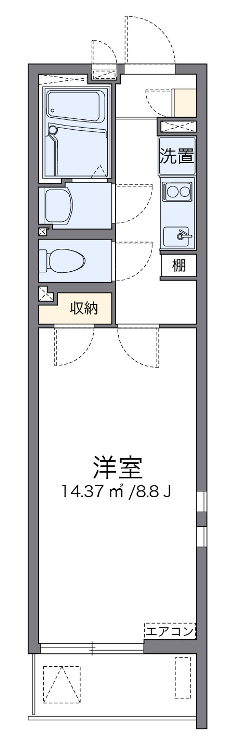 クレイノリバーパーク 間取図