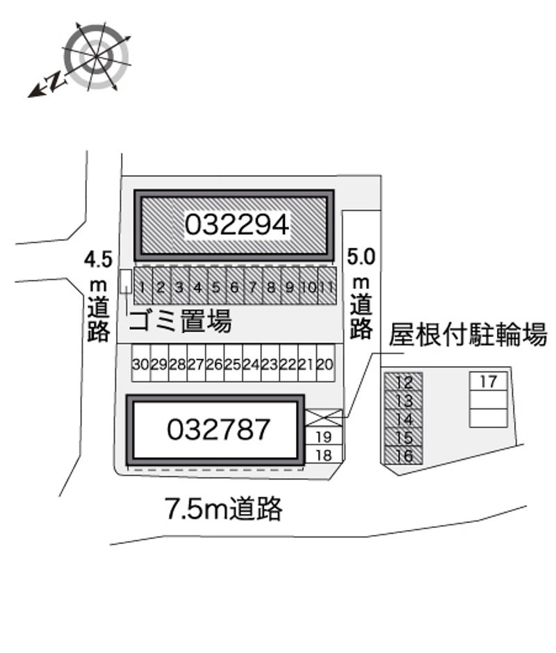 レオパレス西久保　Ⅰ 配置図
