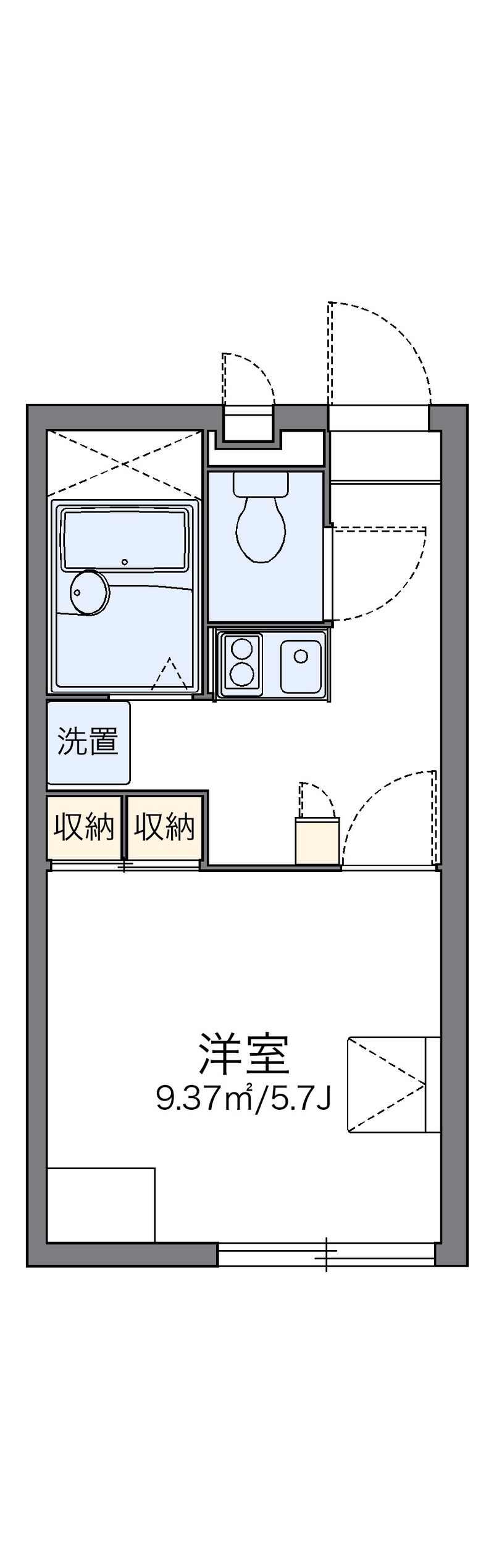 レオパレスベアフルート 間取図