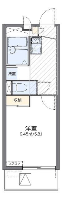 レオパレスシュペリュール 間取り図