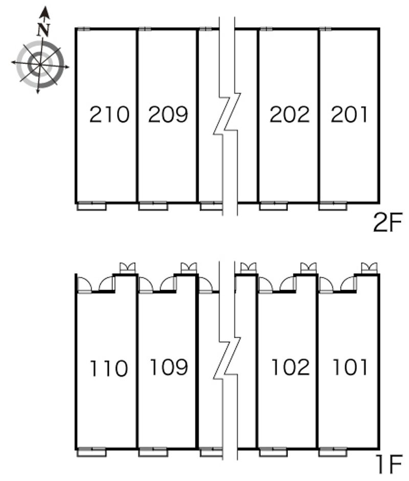 レオパレスカスティ−ジョ天良 間取配置図