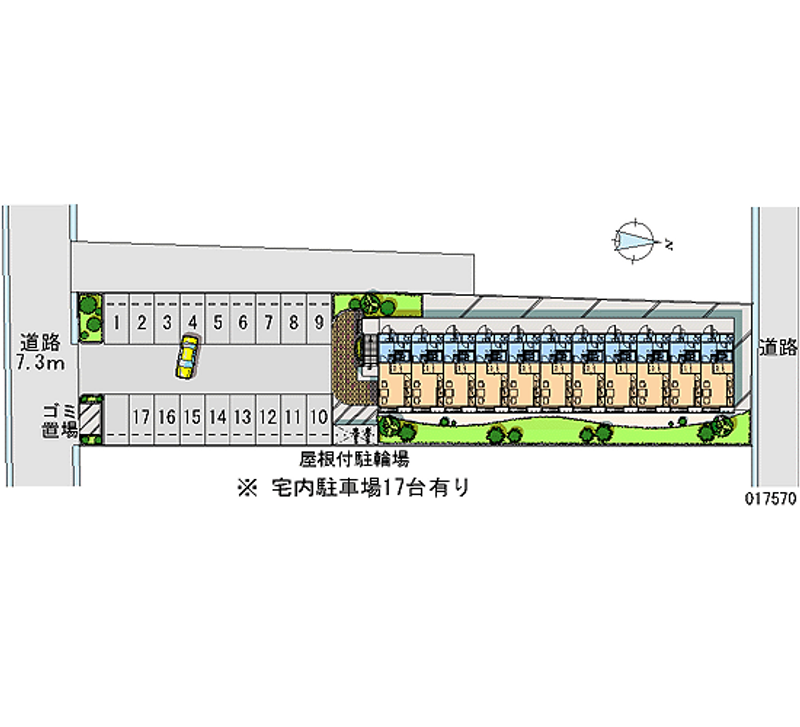 17570 bãi đậu xe hàng tháng