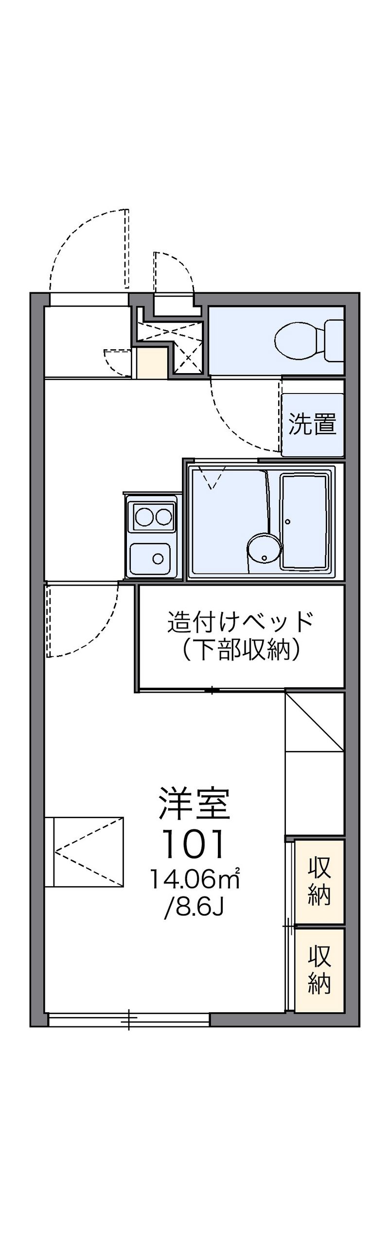 レオパレスＨＯＰＥ　Ⅱ 間取図