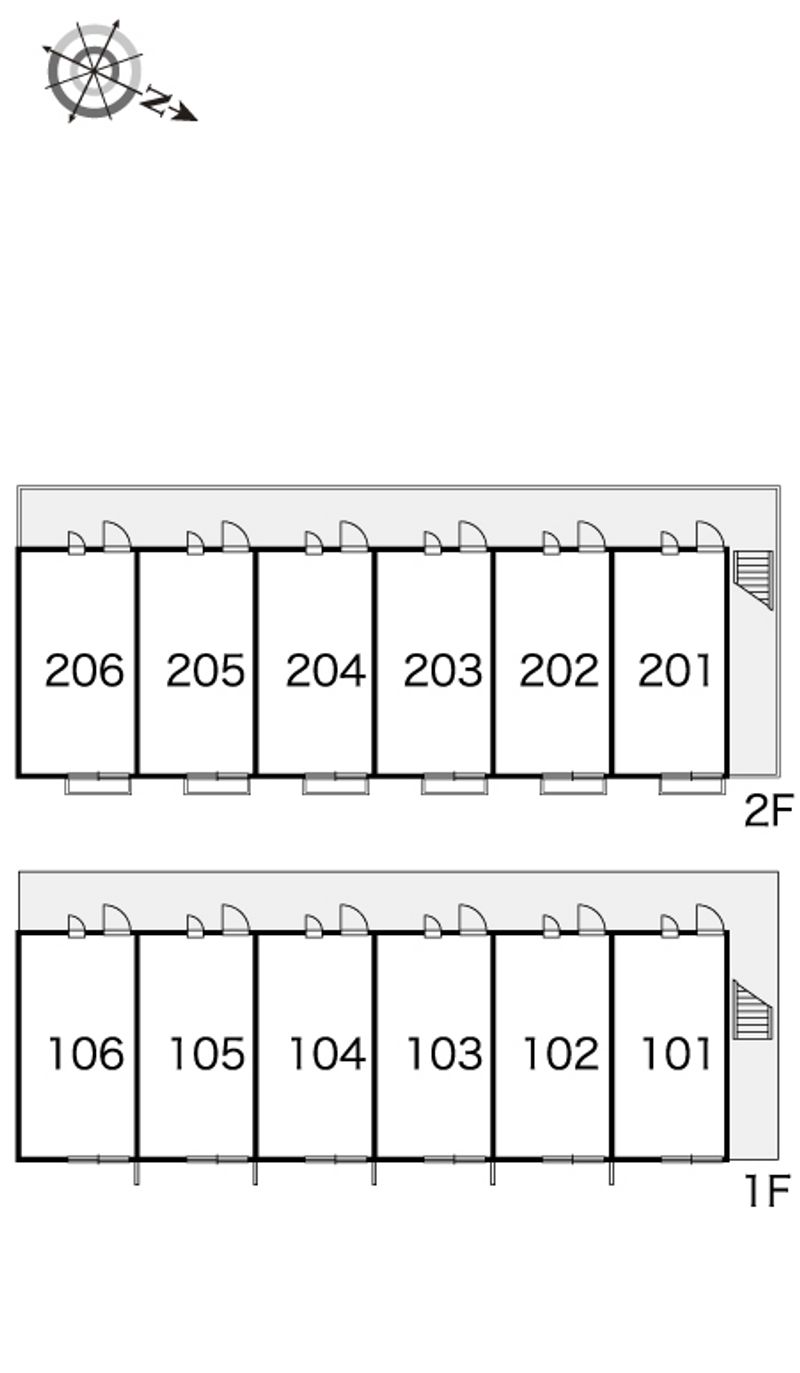 レオパレスステラⅡ 間取り配置図