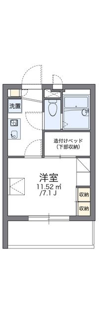 レオパレスクワトロ 間取り図