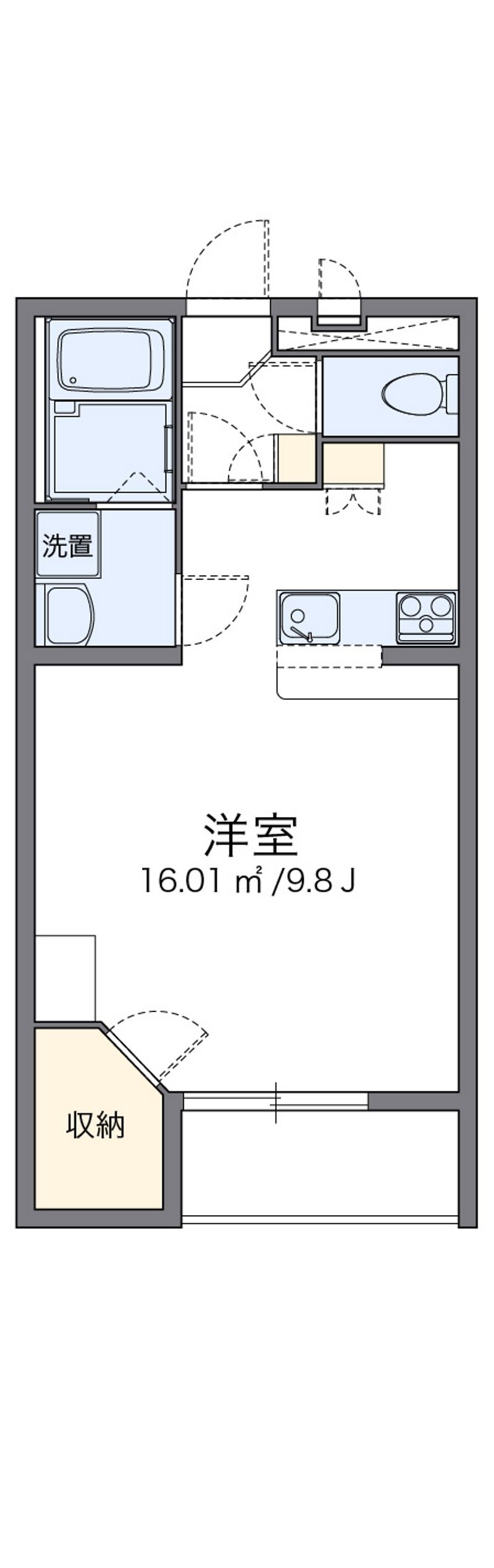 レオパレスエメラルドストーン 間取図