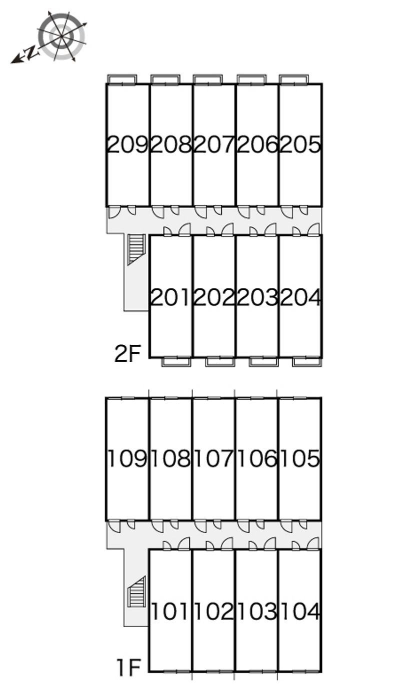 レオパレスＭ 間取り配置図