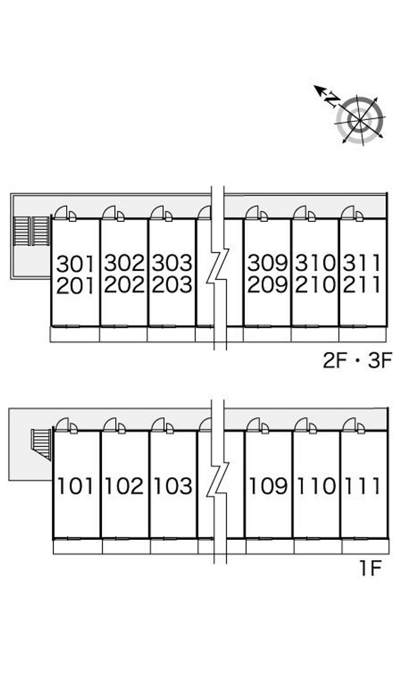 レオパレスＳＡＮＡ 間取配置図