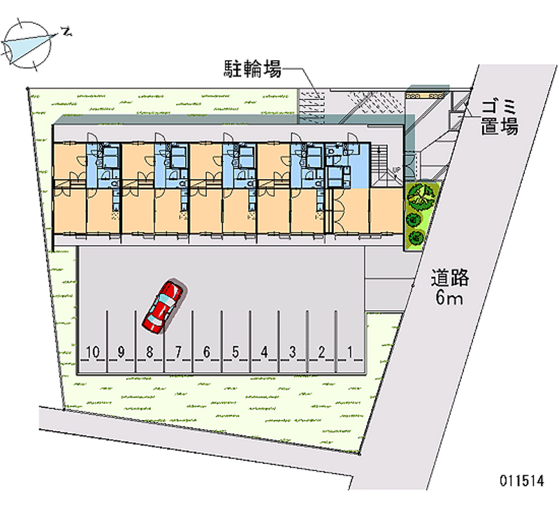 レオパレス７５１ 月極駐車場