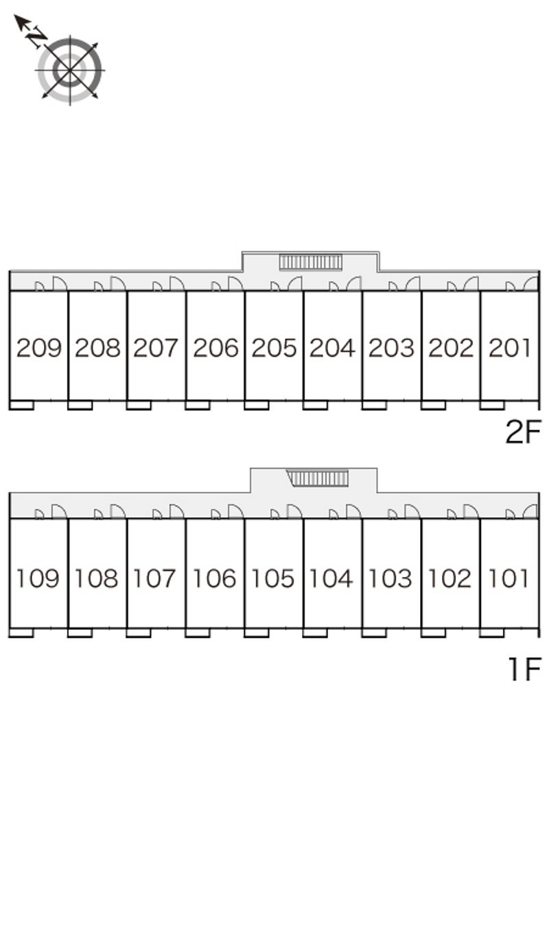 レオパレスＰｕｒｅ 間取配置図