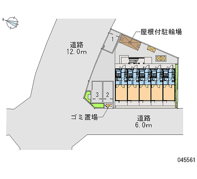 レオパレスカルナック 月極駐車場