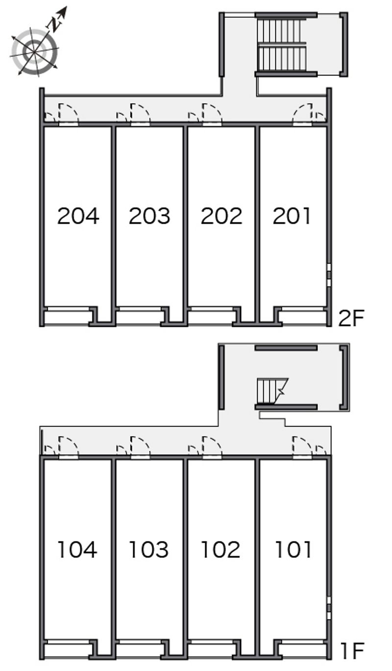クレイノサナサルーテ　ホリエ 間取り配置図