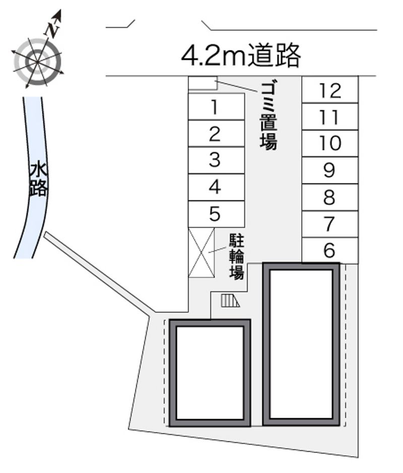レオパレスキララ 駐車場