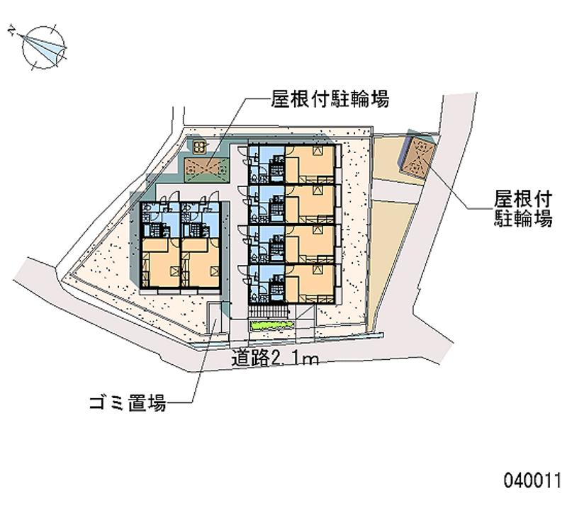 レオパレスサン　東シオヤ 区画図