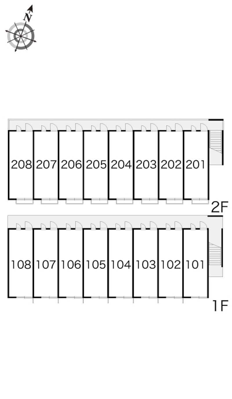 レオパレスサニープレイス清瀬 間取配置図