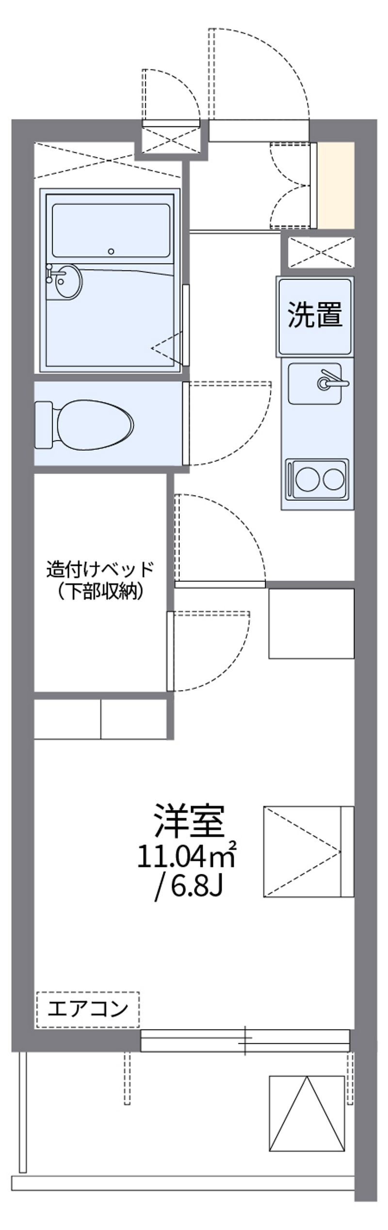 レオパレス新潟中央 間取図