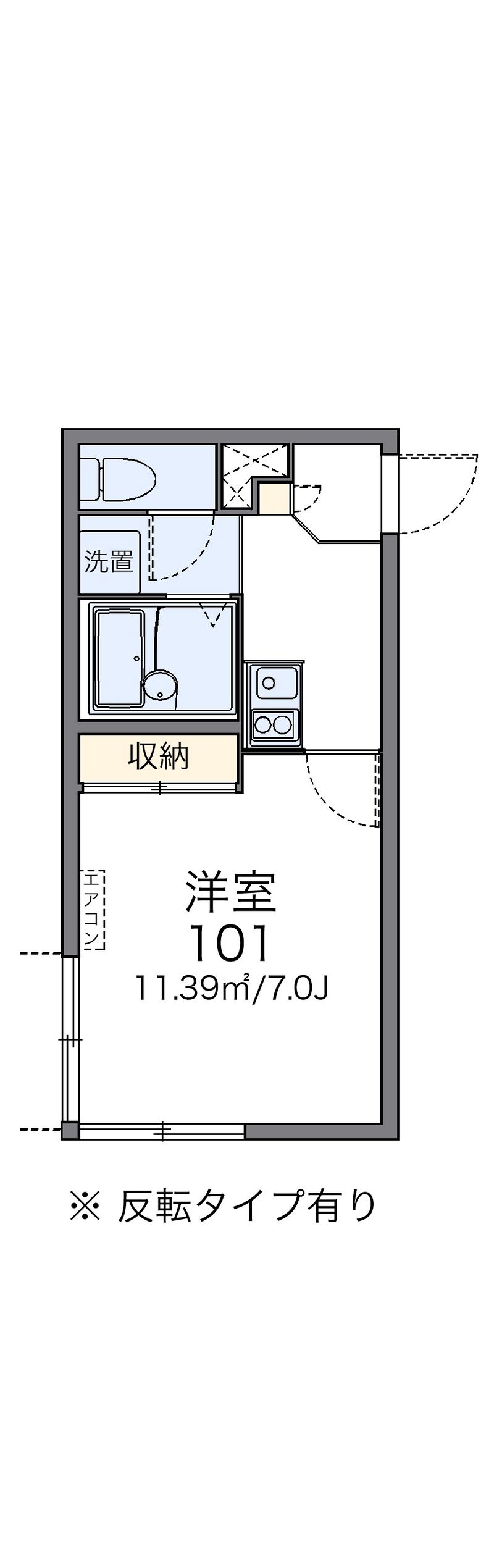 レオパレス片瀬海岸 間取図