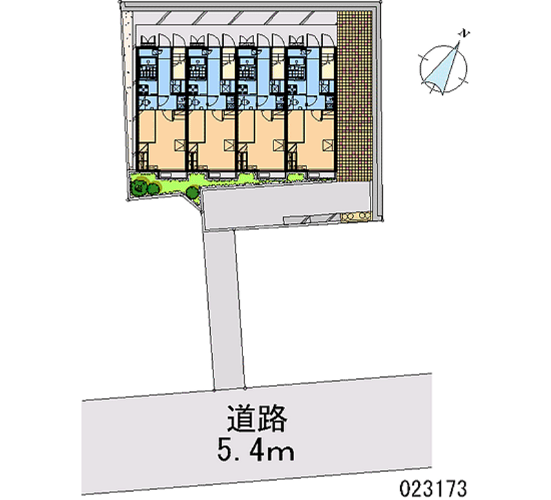 レオパレスフェンテ 区画図
