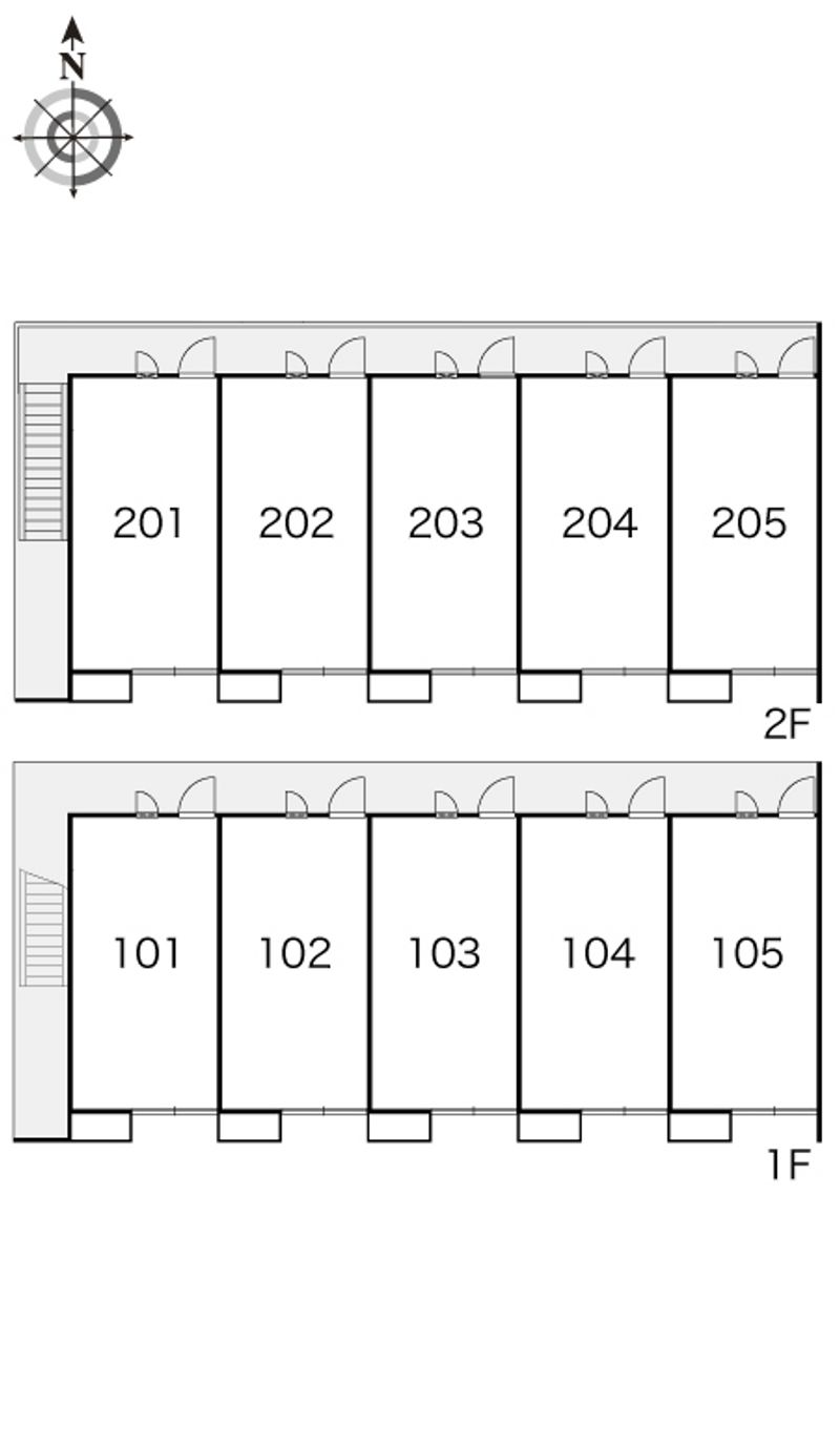 レオパレス八橋ＷＥＳＴ 間取配置図