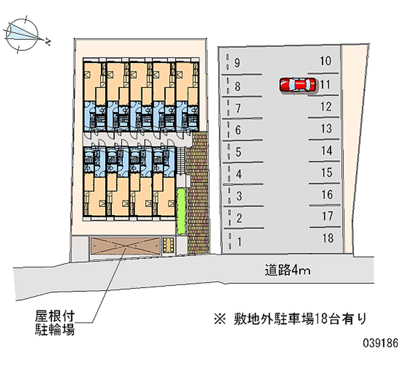 レオパレスヒロ 月極駐車場