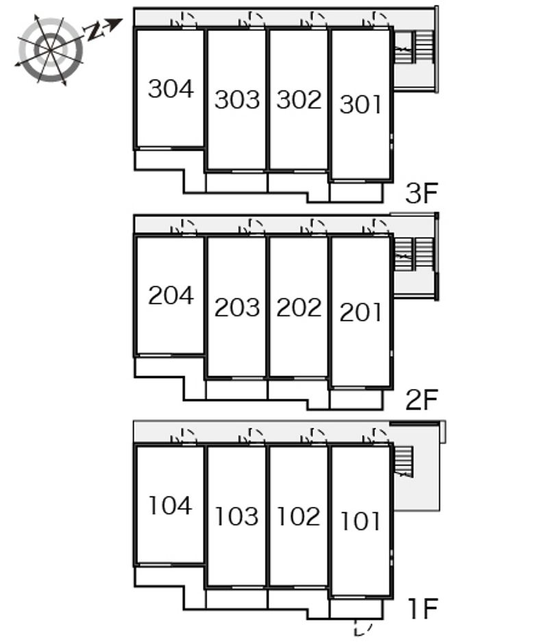 クレイノエスポワールＫ 間取り配置図