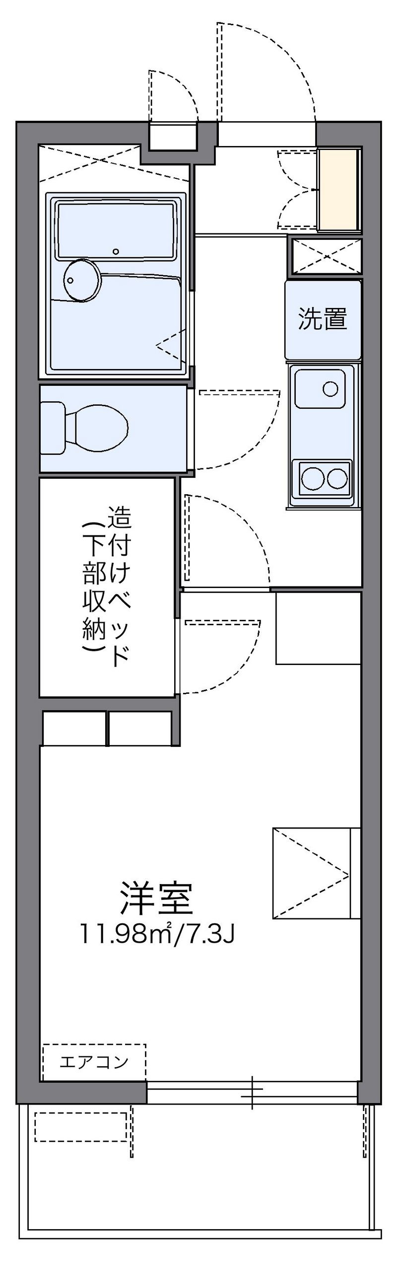 レオパレスセレノ 間取図