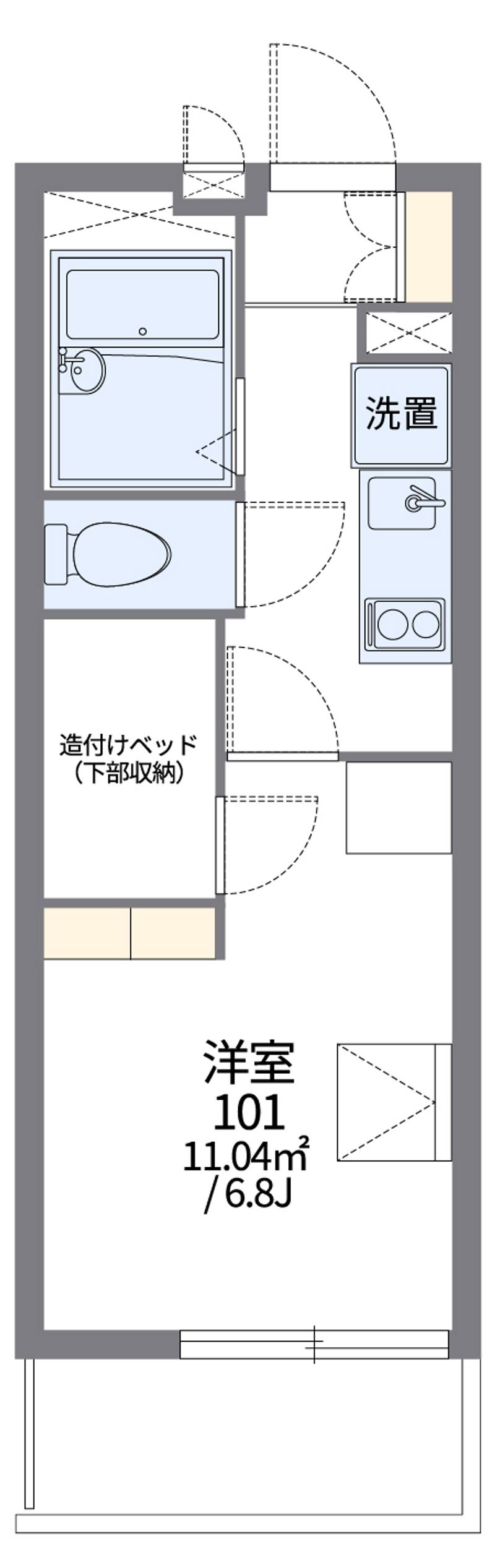 レオパレスあん 間取図