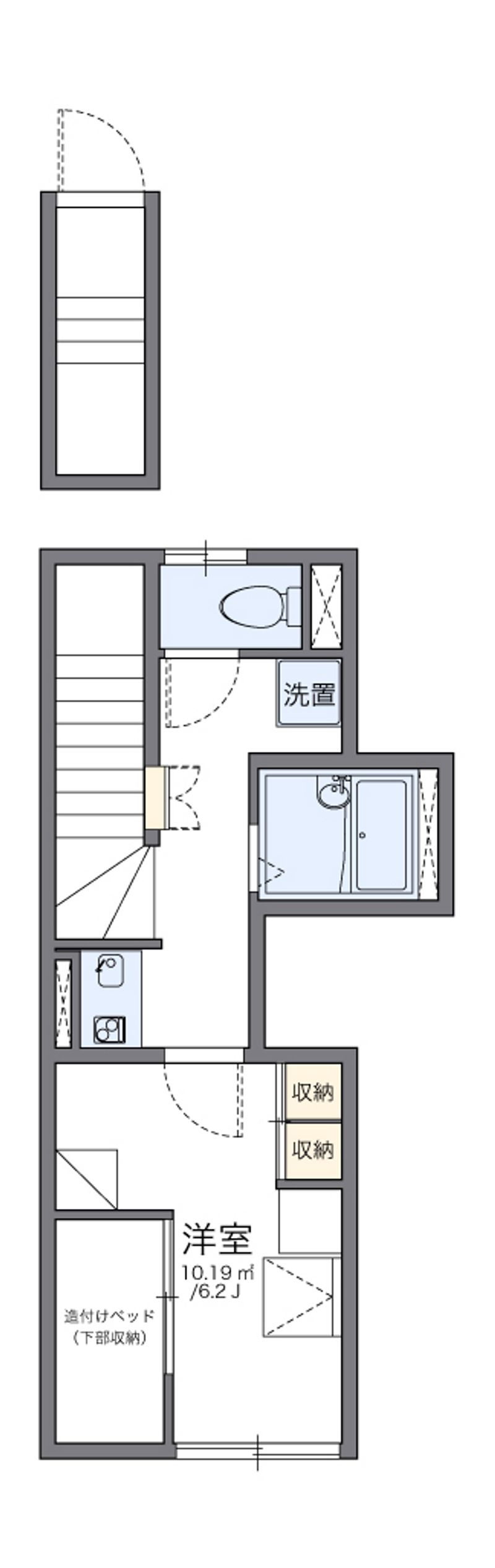 レオパレス雷塚Ⅱ 間取り