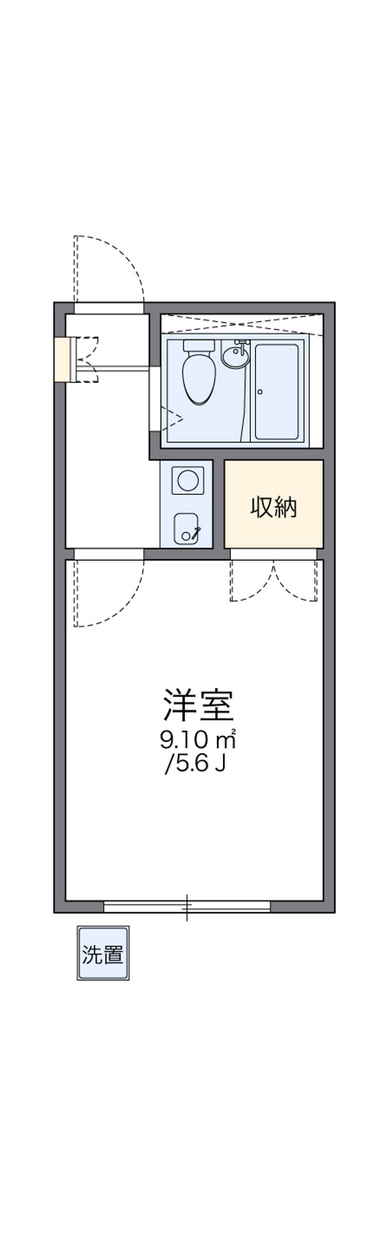 レオパレスフォンテーヌ 間取図