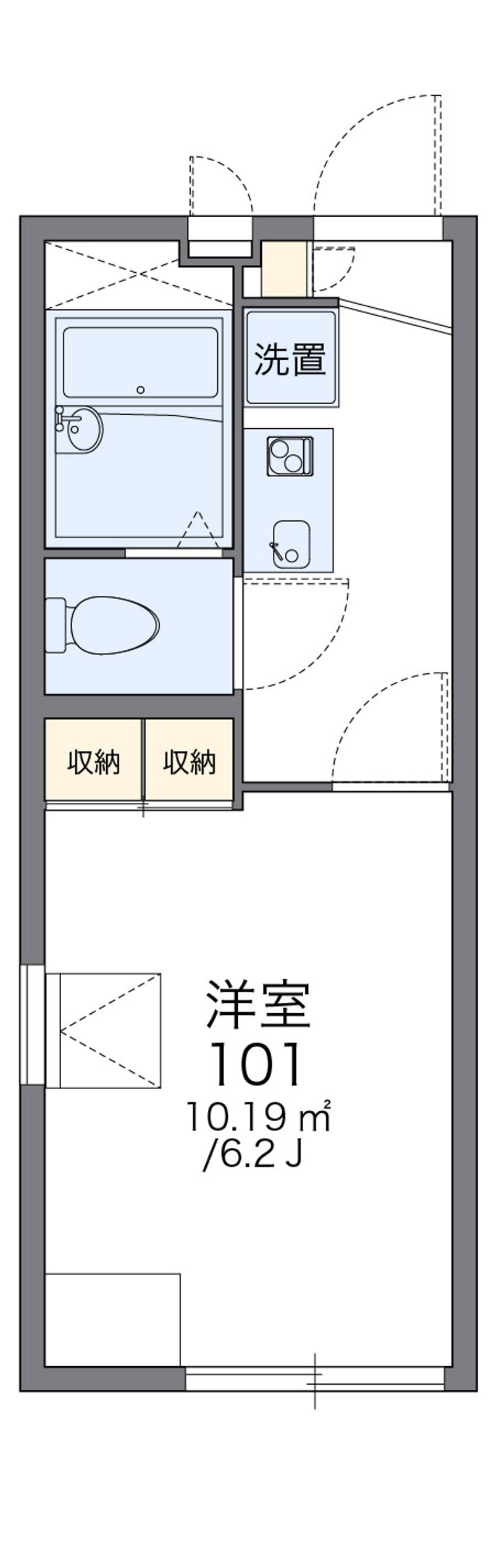 レオパレスサザングリーン 間取図