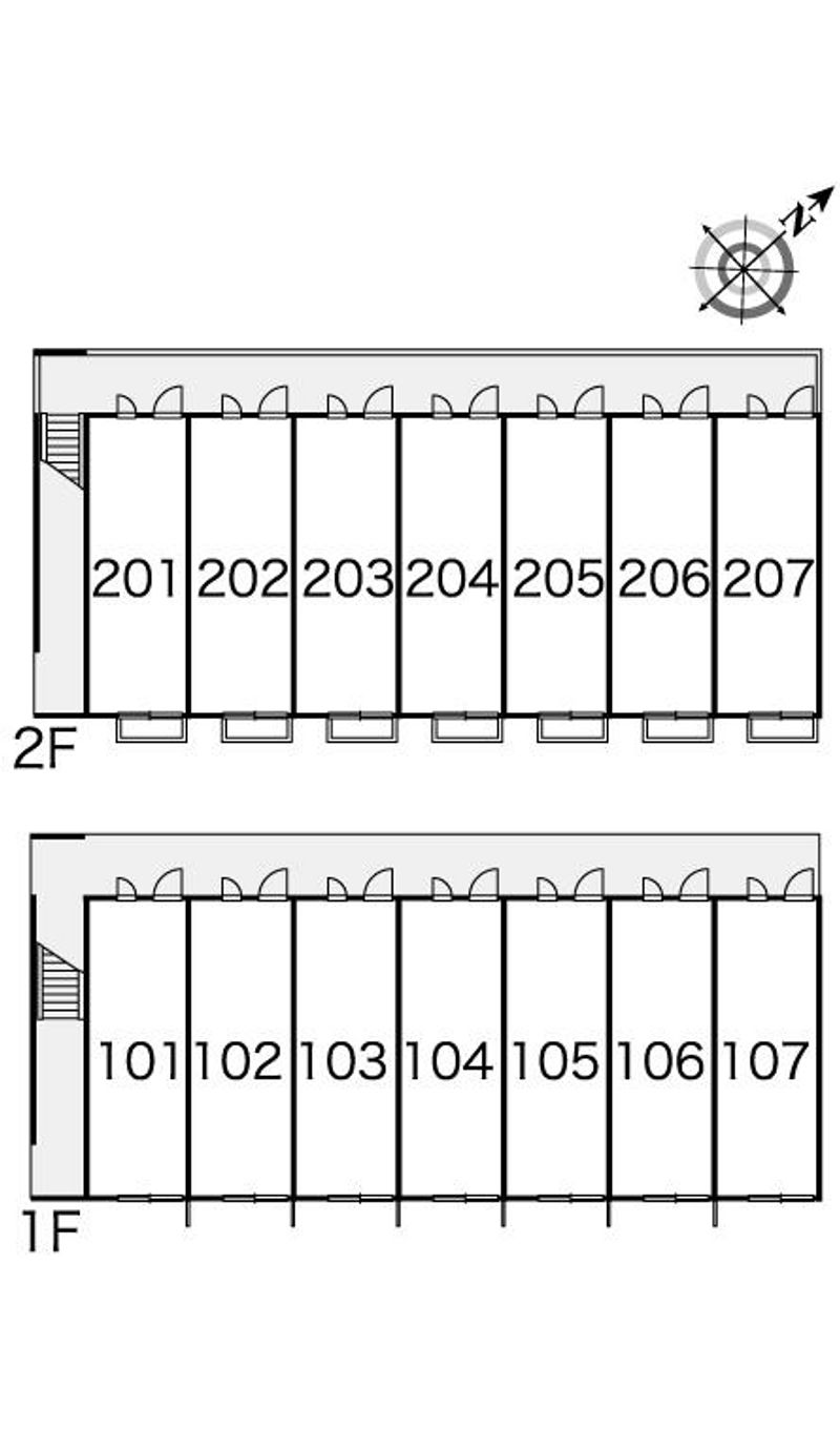 レオパレスキッソウ 間取配置図