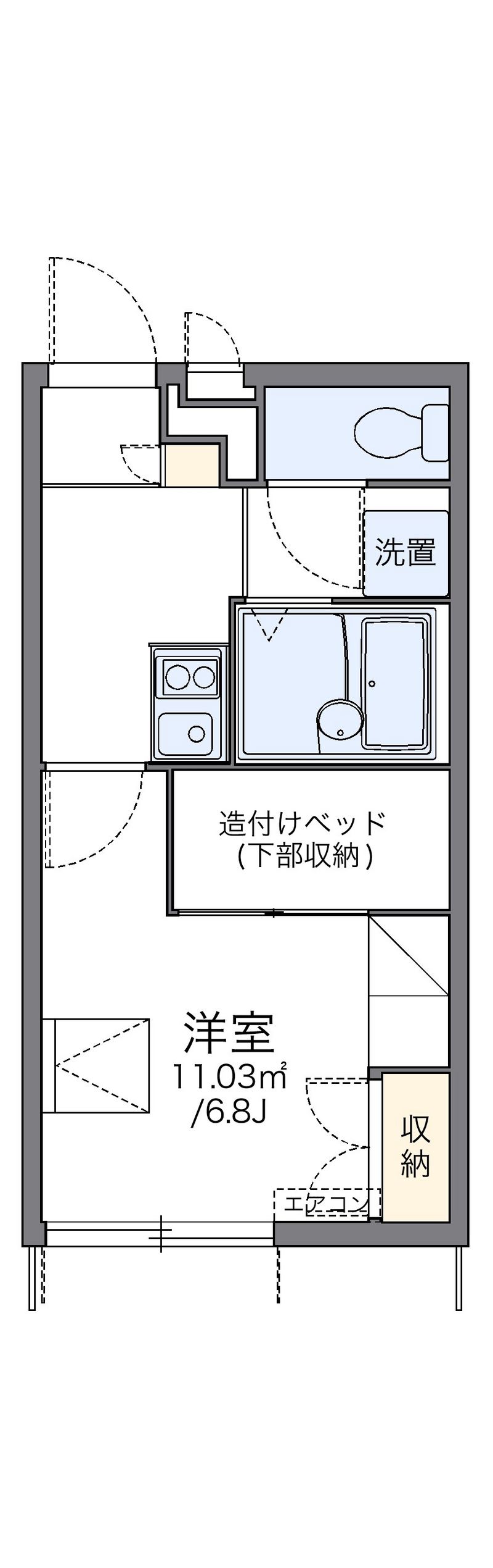 レオパレスＬｏｔｕｓ坂下 間取図