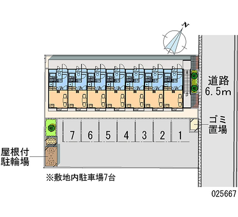 レオパレスディアコート 月極駐車場