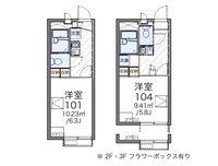 レオパレス若葉 間取り図