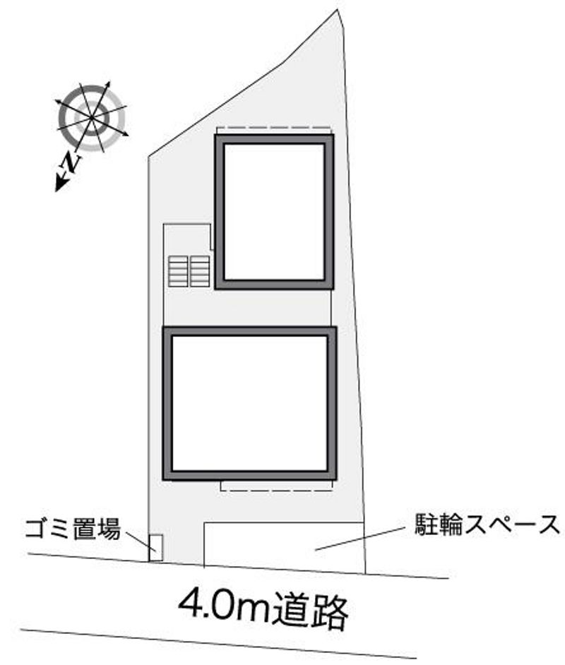 レオパレスビロージュ中山手 配置図