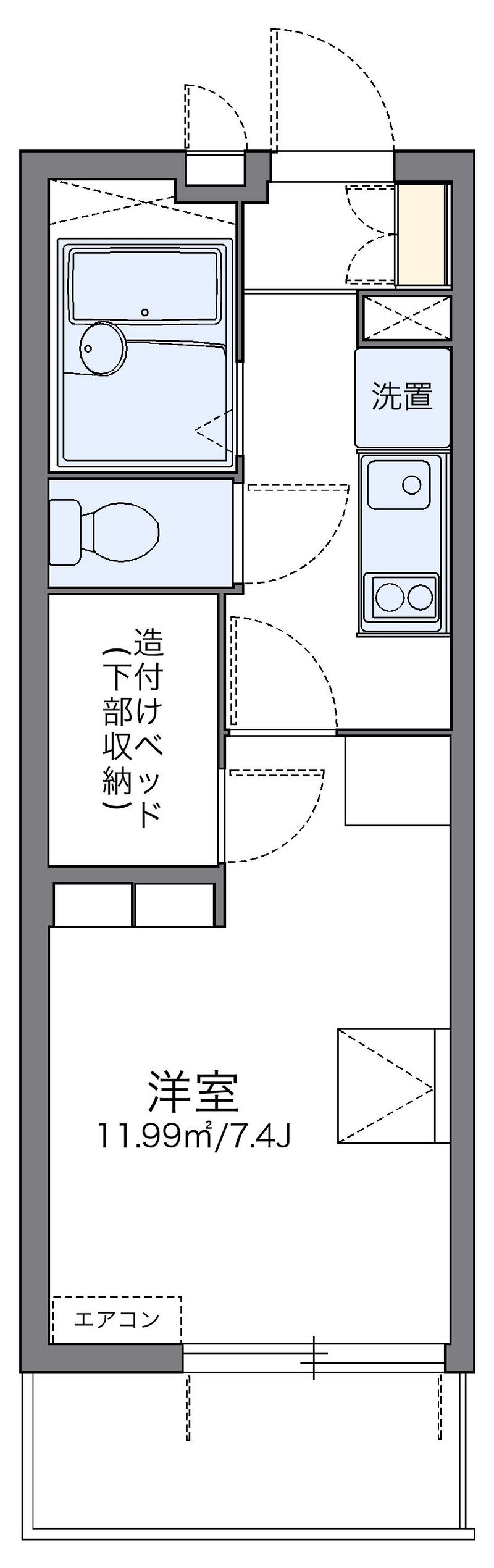 レオパレスＫウッズⅡ 間取図