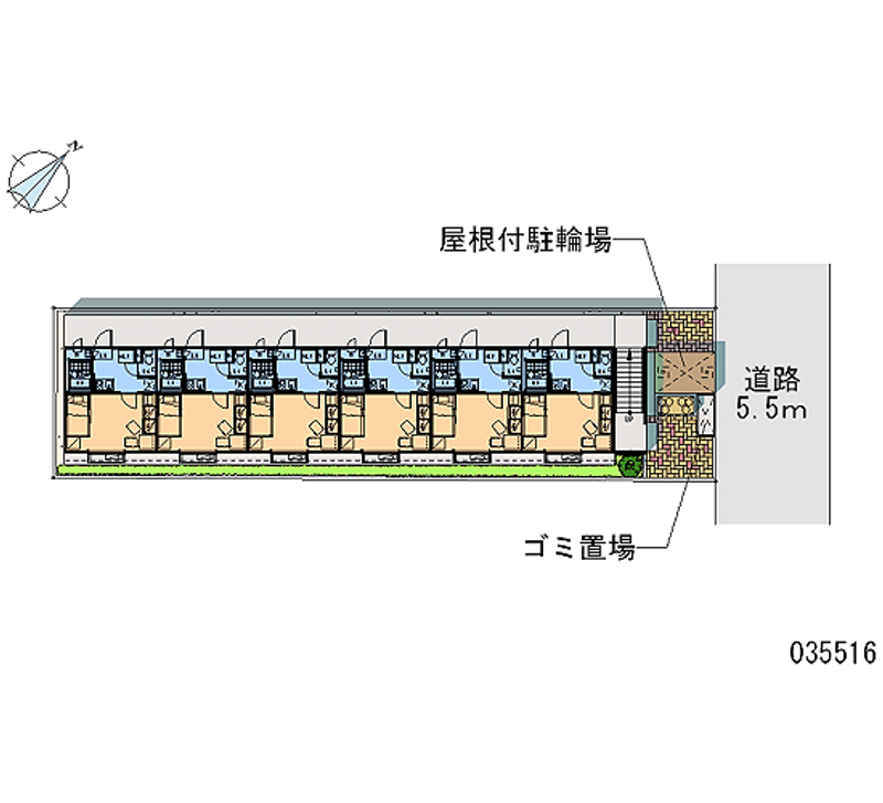レオパレス宮﨑 区画図