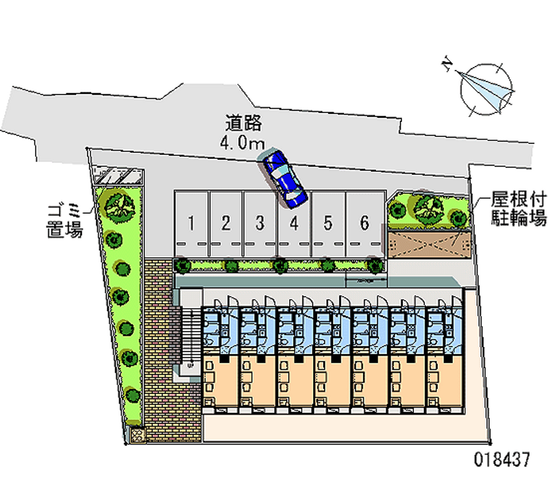 レオパレスサザン・クロス 区画図