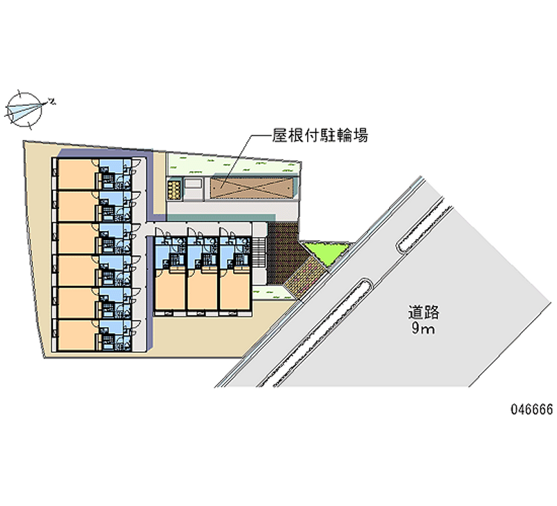 レオパレスアメイシャ 月極駐車場