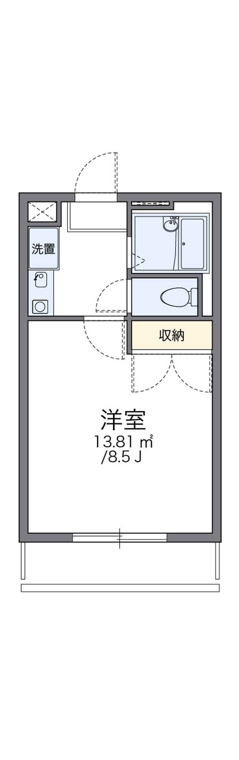 レオパレスエクセル・ハジメ 間取図