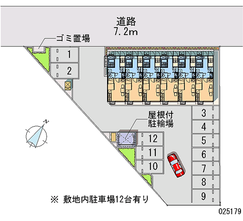 レオパレスりばぁーらぶⅡ 月極駐車場